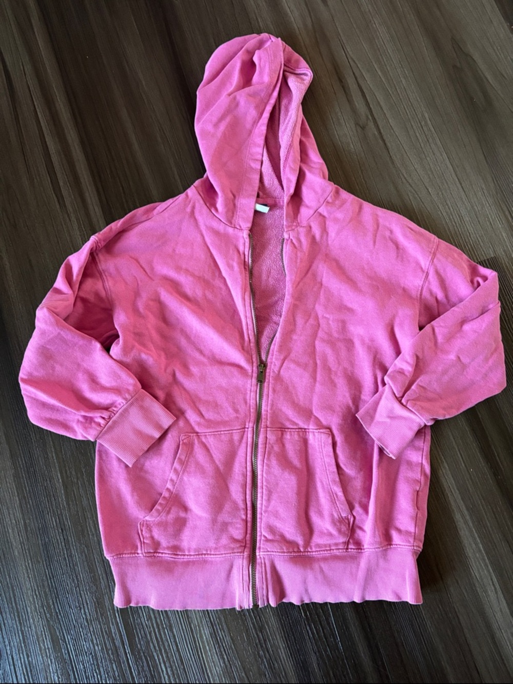 Kids Pink Zip-Up Hoodie